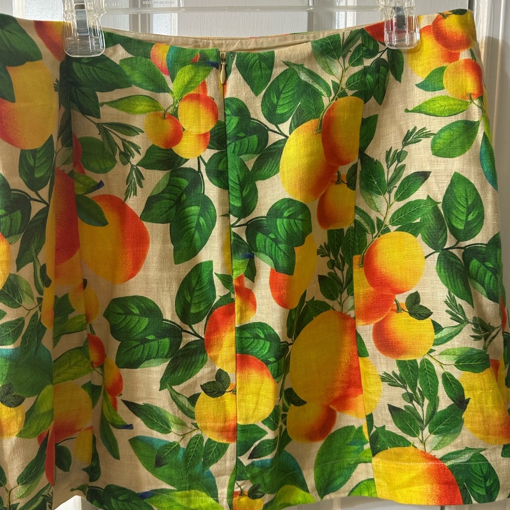 FARM Rio Citrus Print Mini Skirt